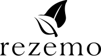 Logo rezemo Kaffeebohne schwarz