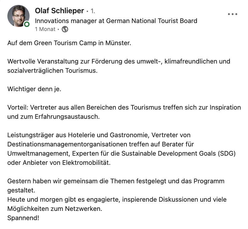 Social Media Post Olaf Schlieper